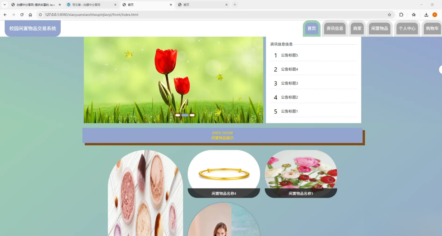 基于Spring Boot的校园闲置物品交易系统代码-星火轻创