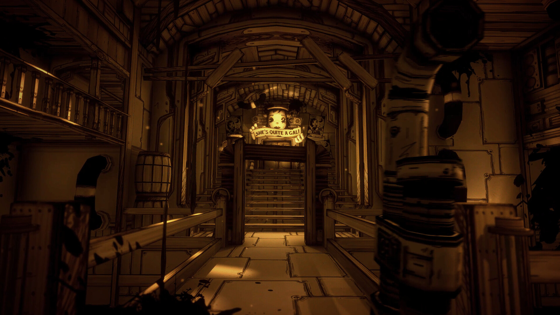 《班迪与墨水机器 Bendy and the Ink Machine》Switch美版中文NSZ下载 – 含2.0.2a补丁-星火轻创