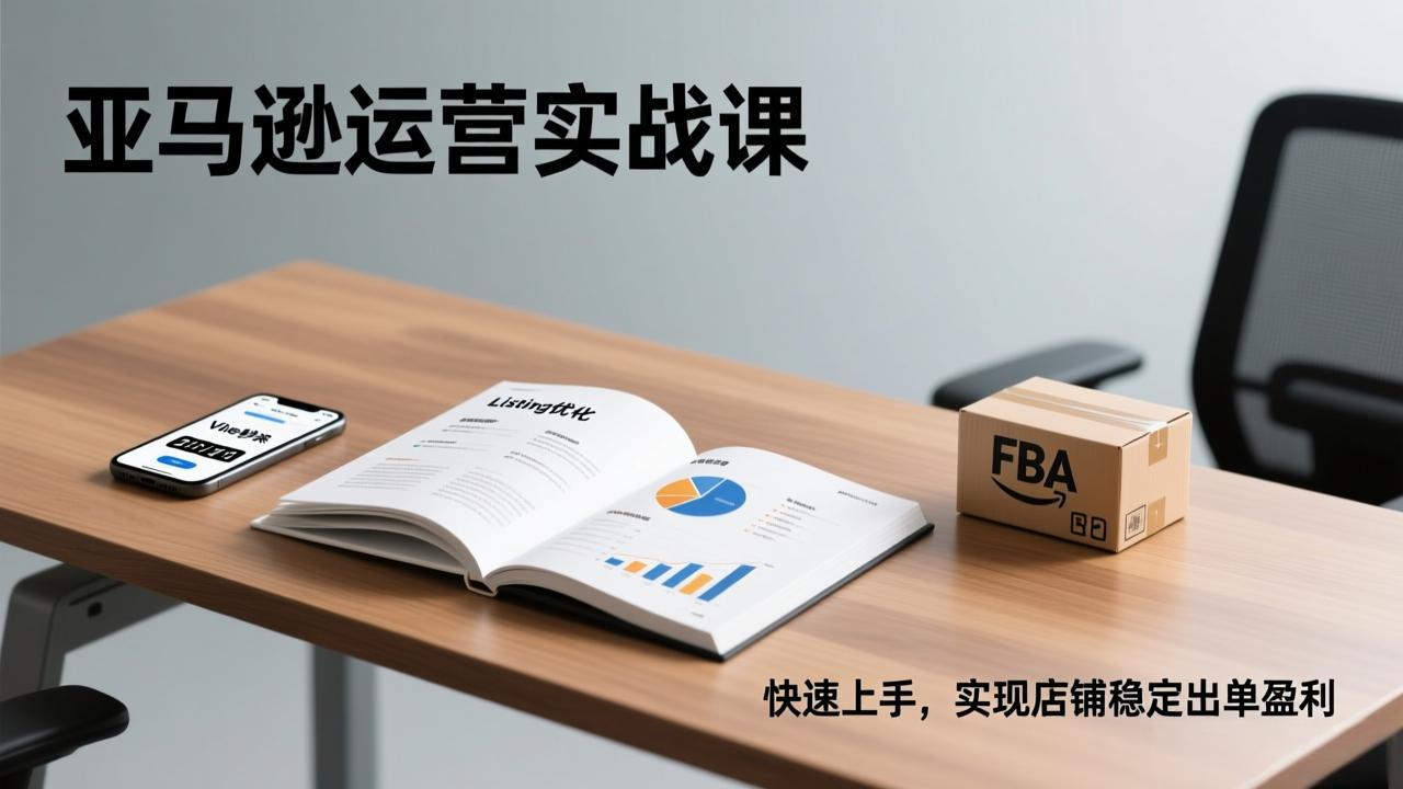 亚马逊运营实战课，Listing优化、Vine秒杀、FBA发货，快速上手，实现店铺稳定出单盈利-星火轻创