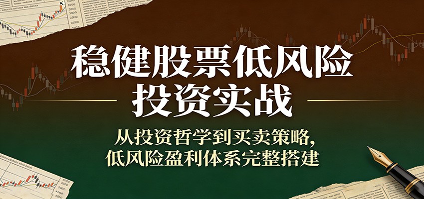 稳健股票低风险投资实战：从投资哲学到买卖策略，低风险盈利体系完整搭建-星火轻创