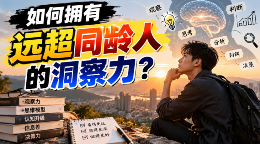 付费文章：如何拥有远超同龄人的洞察力？-星火轻创