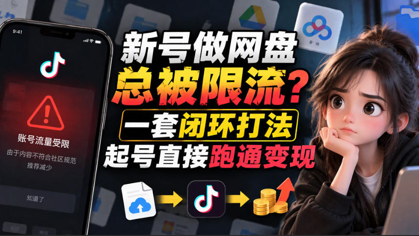 小白新号过限流：别发链先养号，12步SOP直接抄-星火轻创