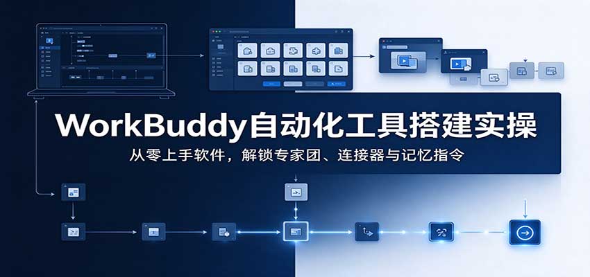 WorkBuddy自动化工具搭建实操:从零上手软件,解锁专家团、连接器与记忆指令-星火轻创