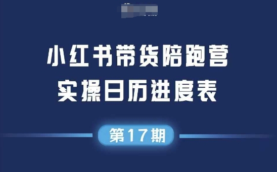 小红书第17期带货陪跑营，不囤货，无不直播，无不投流，通过选品+笔记内容+测品+笔记铺量+矩阵运营打爆款-星火轻创