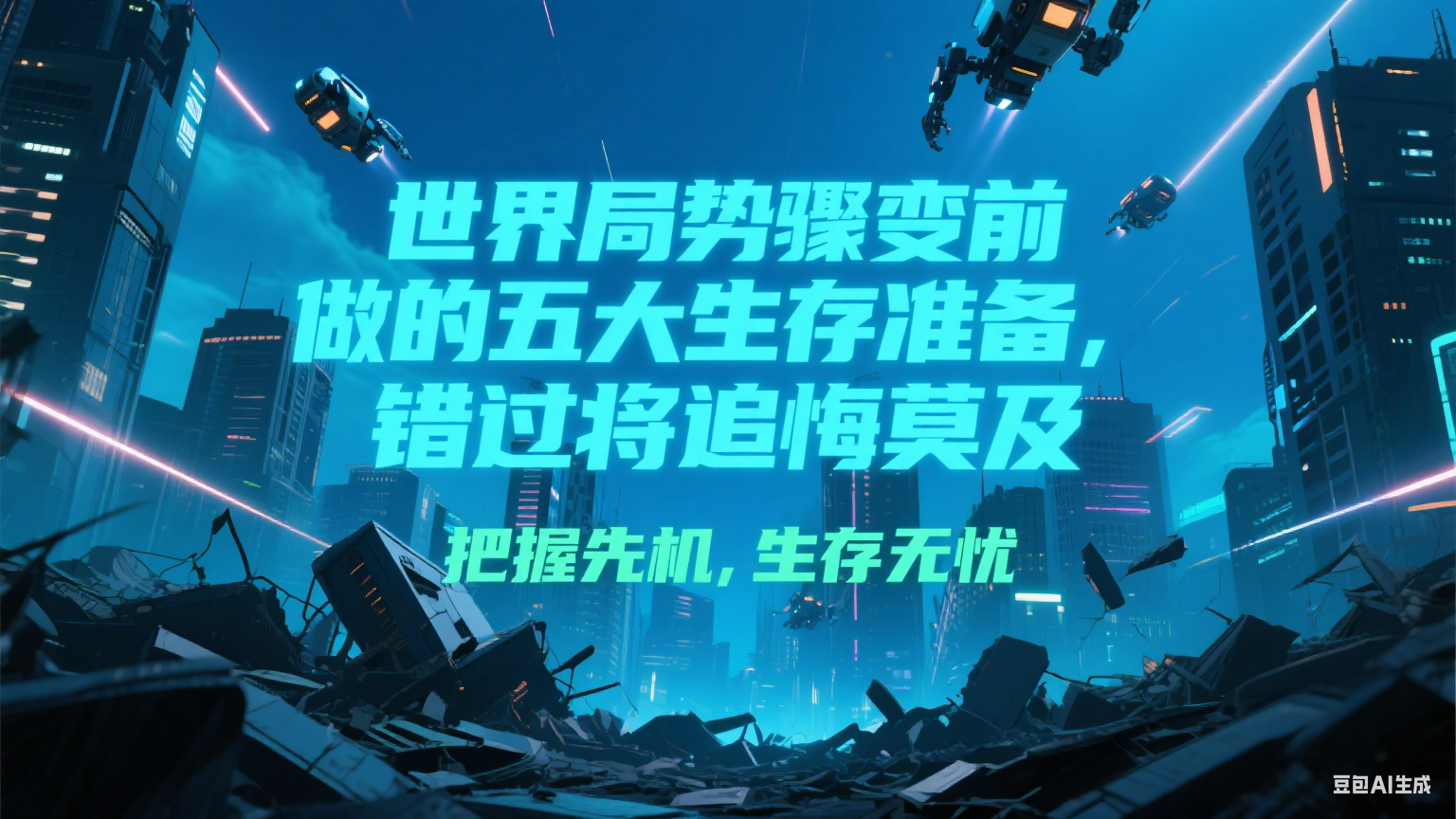 付费文章《世界局势骤变前必做的五大生存准备,错过将追悔莫及》-星火轻创