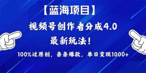 （9777期）2024蓝海项目视频号，最新方法， 100%过原创，条条爆款，单日变现1K+，…-星火轻创