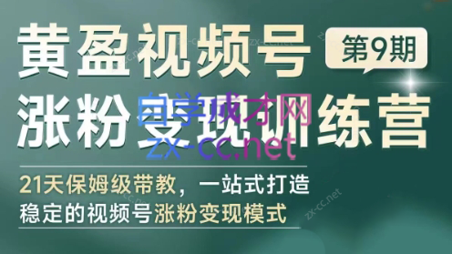 黄盈·视频号涨粉变现训练营-星火轻创
