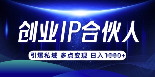 云帆·创业ip合伙人打造3.0，从0到1教你做网创，实现月入过W-星火轻创