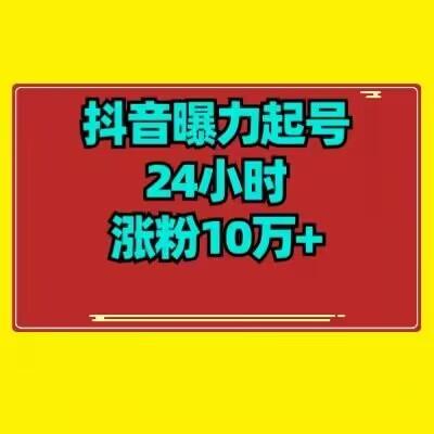 抖音曝力起号24小时涨粉10万+教程拆解-星火轻创