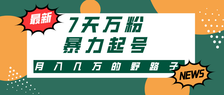 3-7天万粉，快手暴力起号，多种变现方式，新手小白秒上手，单月变现几...-星火轻创