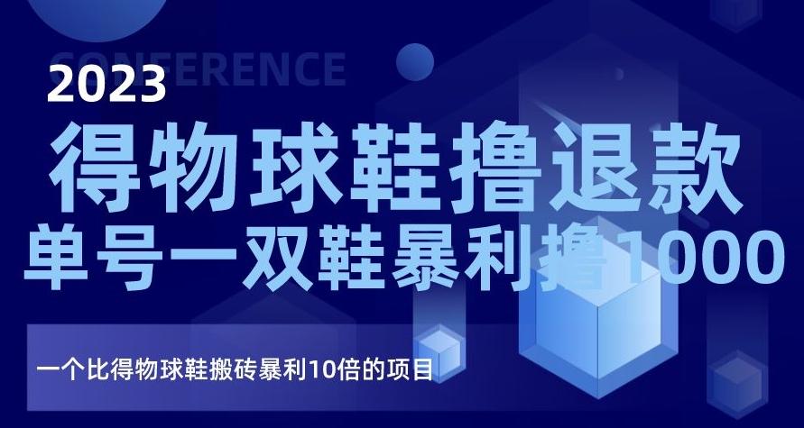 2023得物球鞋撸退款，单号一双鞋暴利撸1000，一个比得物球鞋搬砖暴利10倍的项目【揭秘】-星火轻创