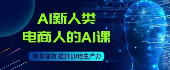 AI新人类-电商人的AI课，用世界先进的AI帮助电商降本增效-星火轻创