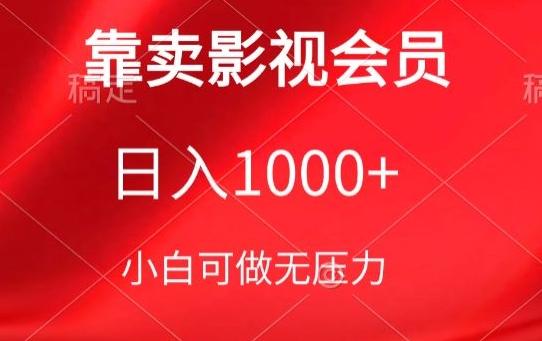 靠卖影视会员，日入1000+，落地保姆级教程，新手可学【揭秘】-星火轻创