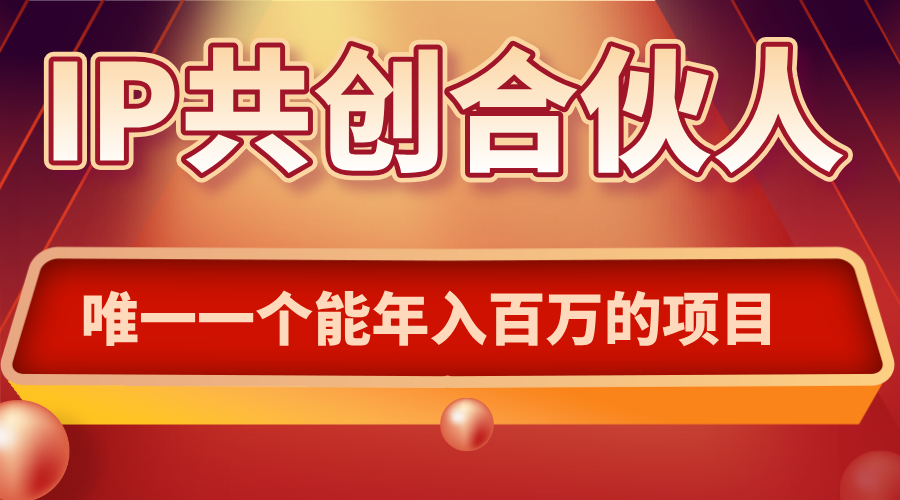 如何通过IP共创合伙人一起合伙“卖项目”-星火轻创