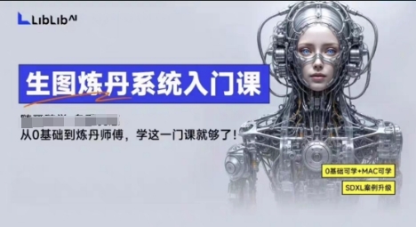 LibLibAI哩布哩布生图炼丹系统入门课，从生图到炼丹，只学这一门就够了-星火轻创