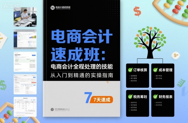 电商会计速成班，电商会计全程处理的技能-星火轻创