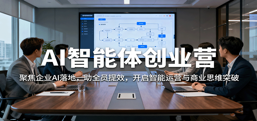 AI智能体创业营:聚焦企业AI落地,助全员提效,开启智能运营与商业思维突破-星火轻创