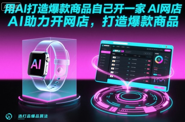 用AI打造爆款商品自己开一家AI网店，AI助力开网店，打造爆款商品-星火轻创