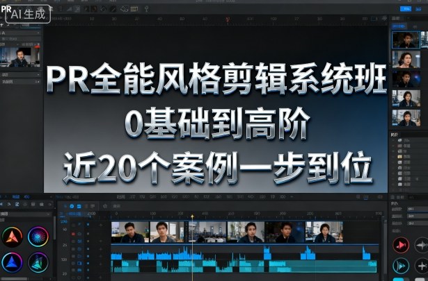 PR全能风格剪辑系统班，0基础到高阶，近20个案例一步到位-星火轻创