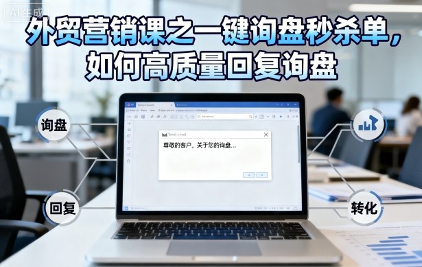外贸营销课之一键询盘秒杀单，如何高质量回复询盘-星火轻创