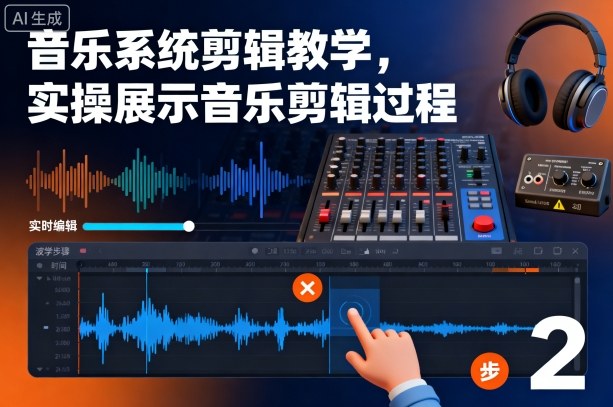 音乐系统剪辑教学，实操展示音乐剪辑过程-星火轻创