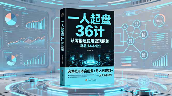 一人起盘36计：从零搭建稳定变现系统，实现低成本创业，月入五位数+-星火轻创