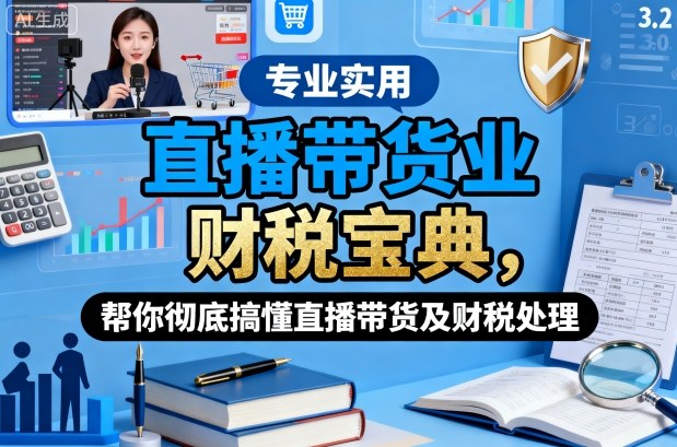 直播带货业财税宝典，帮你彻底搞懂直播带货及财税处理-星火轻创