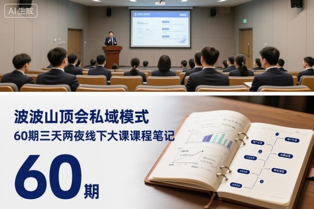 波波山顶会私域模式60期三天两夜线下大课课程笔记(文档)-星火轻创