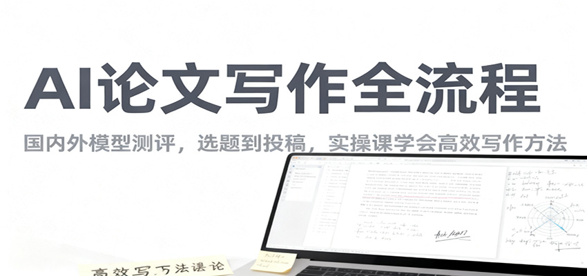 AI论文写作全流程，国内外模型测评，选题到投稿，实操课学高效写作方法-星火轻创