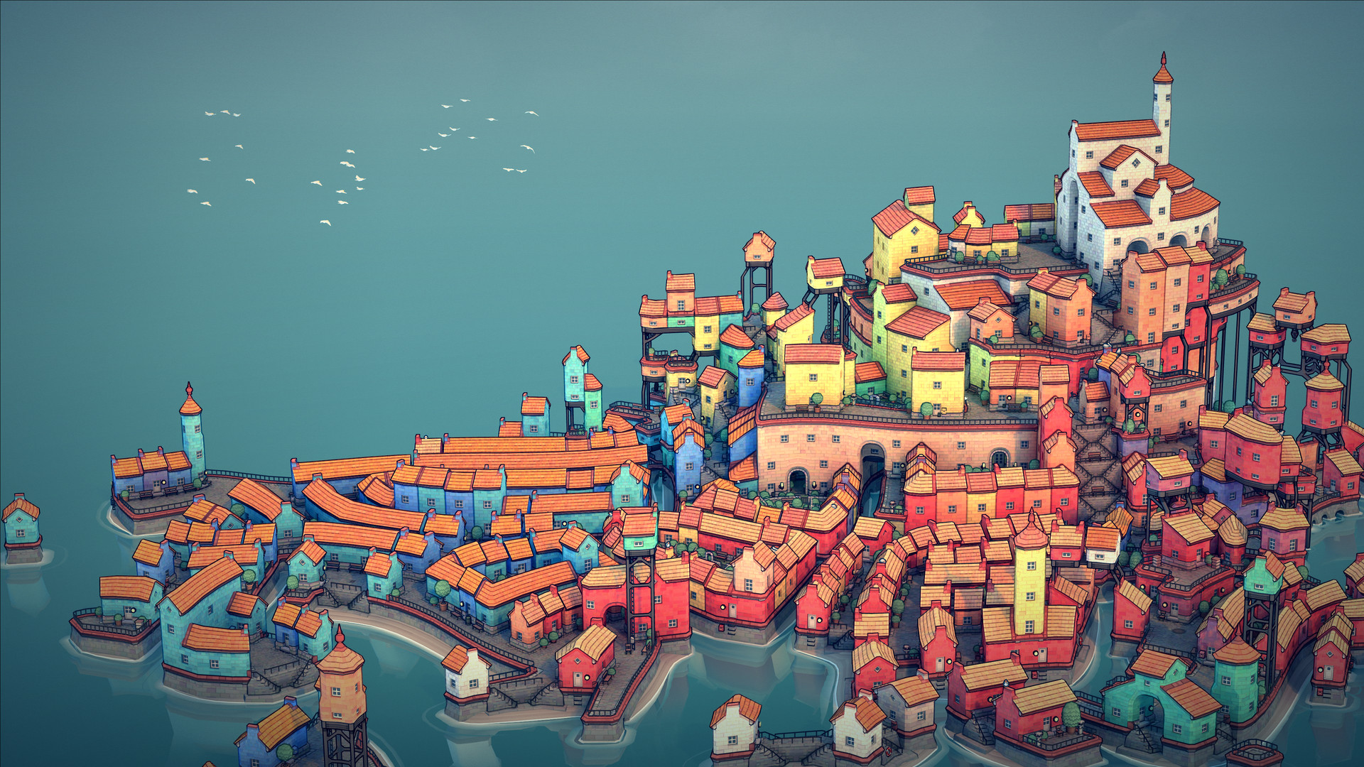《城镇设计师 Townscaper》Switch中文版NSP下载 – 含1.0.1补丁-星火轻创