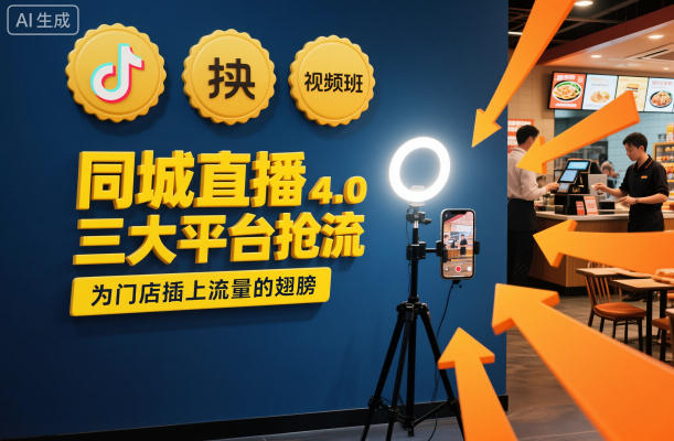 同城直播实操班4.0，三大平台抢流，为门店插上流量的翅膀-星火轻创