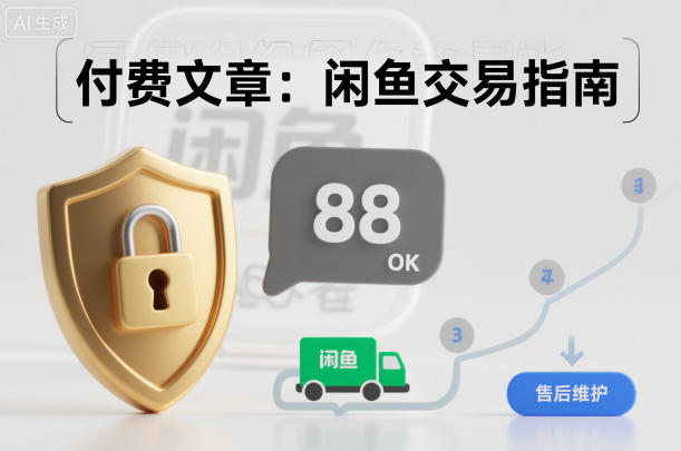 付费文章：闲鱼交易指南，怎么才能降低被坑被马扁的概率-星火轻创