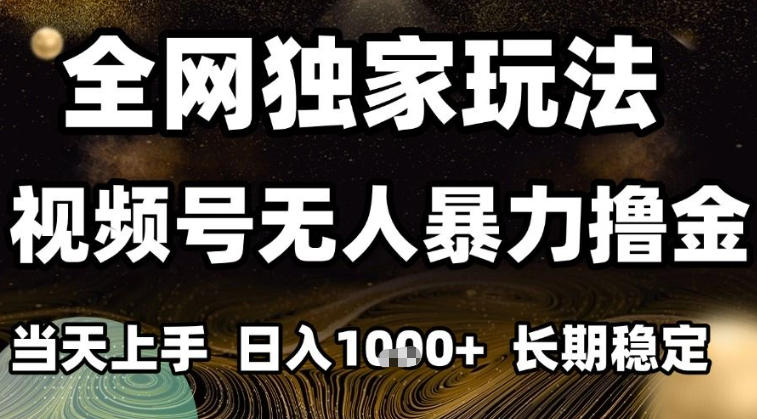 年底最新独家视频号无人直播撸礼物，小白也能轻松日入1k+，长期稳定，可批量复制【揭秘】-星火轻创