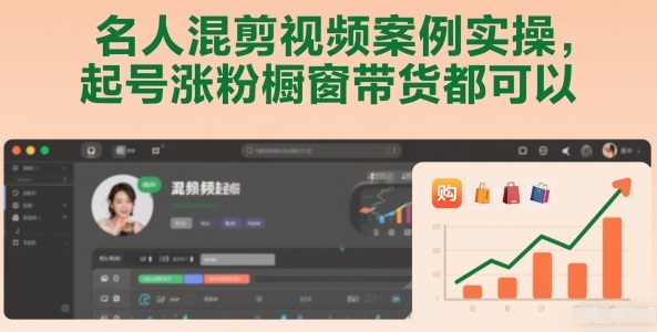 名人混剪视频案例实操，起号涨粉橱窗带货都可以-星火轻创