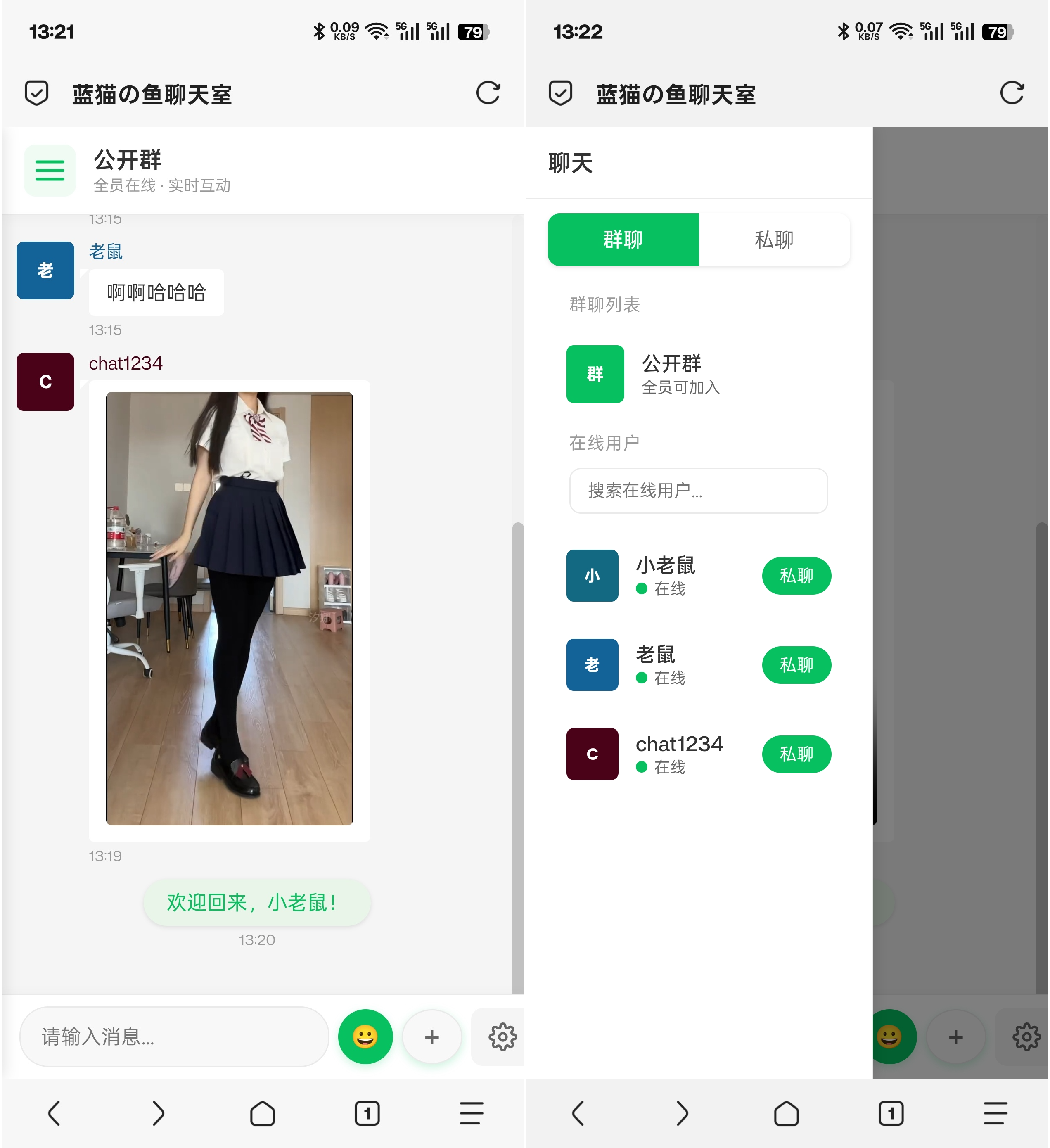 PHP实时消息聊天室源码 PHP+WebSocket-星火轻创