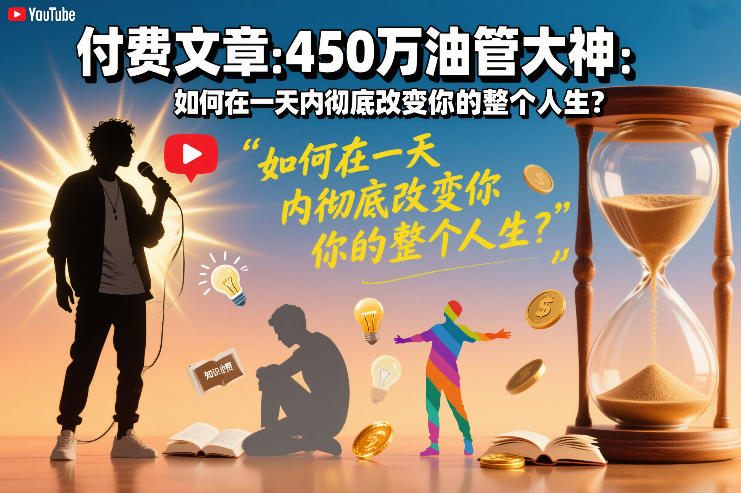 付费文章：450万油管大神：如何在一天内彻底改变你的整个人生？-星火轻创