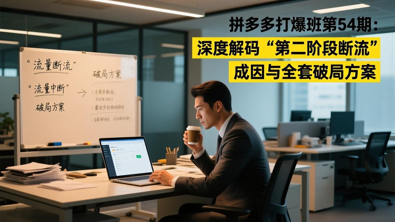 拼多多打爆班第54期：深度解码“第二阶段断流”成因与全套破局方案-星火轻创