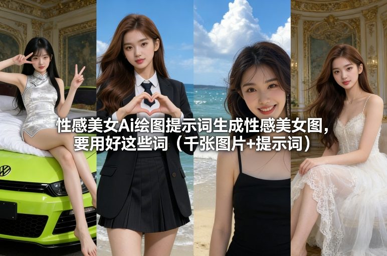 性感美女Ai绘图提示词生成性感美女图，要用好这些词(千张图片+提示词)-星火轻创