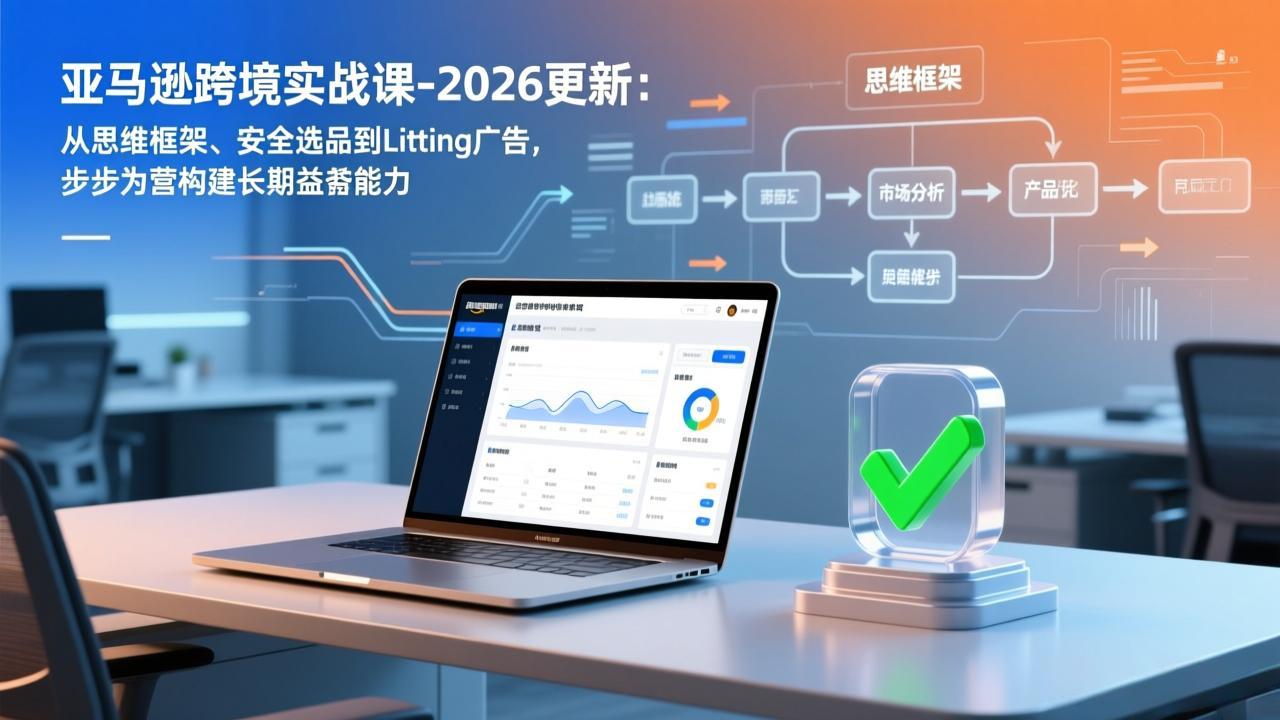 亚马逊跨境实战课-2026更新：从思维框架、安全选品到Listing广告，步步为营构建长期盈利能力-星火轻创