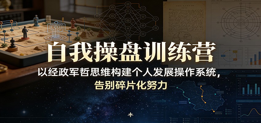 自我操盘训练营：以经政军哲思维构建个人发展操作系统，告别碎片化努力-星火轻创