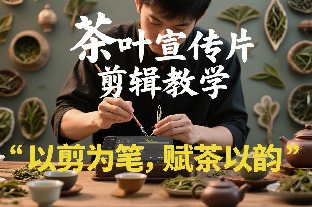 茶叶宣传片剪辑教学，以剪为笔，赋茶以韵，新手也能拍出高级感-星火轻创