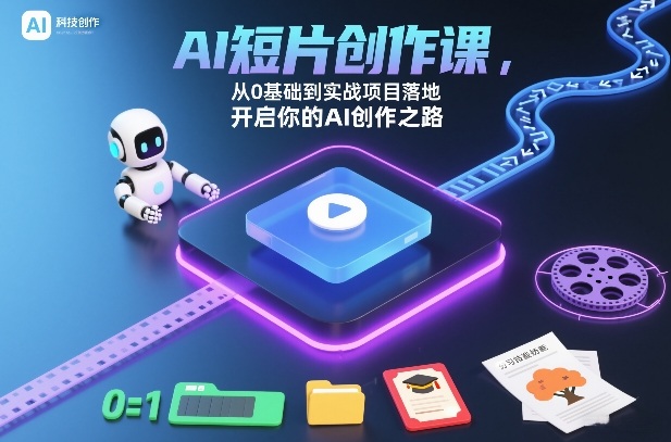 AI短片创作课，从0基础到实战项目落地，开启你的AI创作之路(更新)-星火轻创