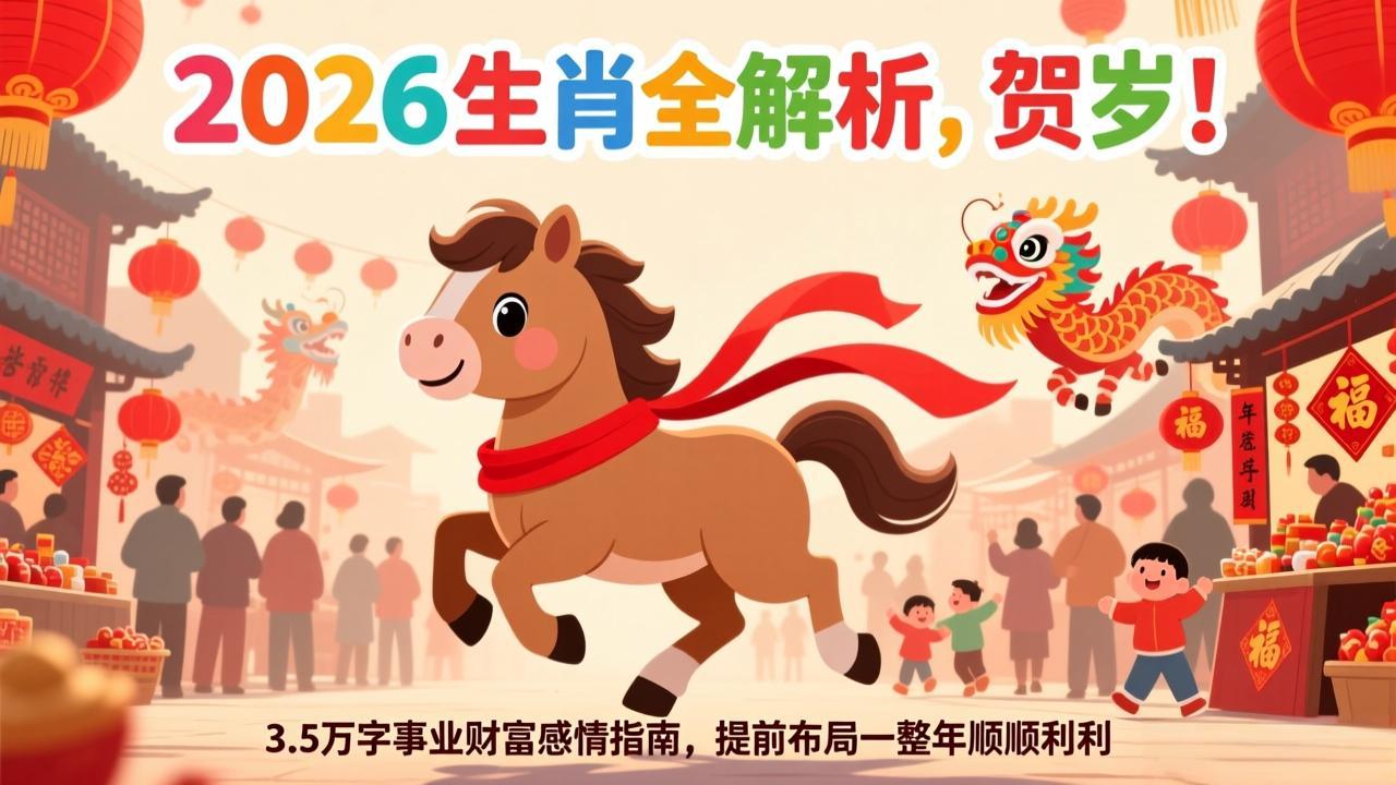 付费文章：贺岁！2026生肖全解析，3.5万字事业财富感情指南，提前布局一整年顺顺利利-星火轻创