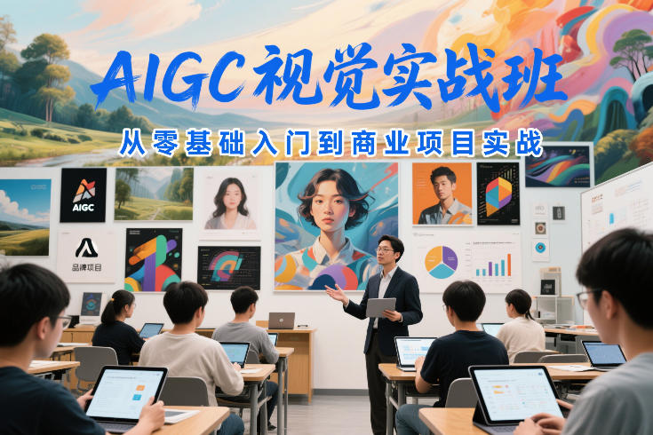 AIGC视觉实战班，从零基础入门到商业项目实战-星火轻创