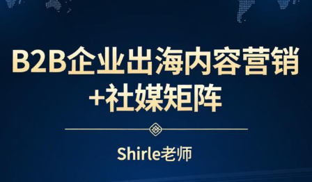 shirle老师·B2B企业出海内容营销+社媒矩阵-星火轻创