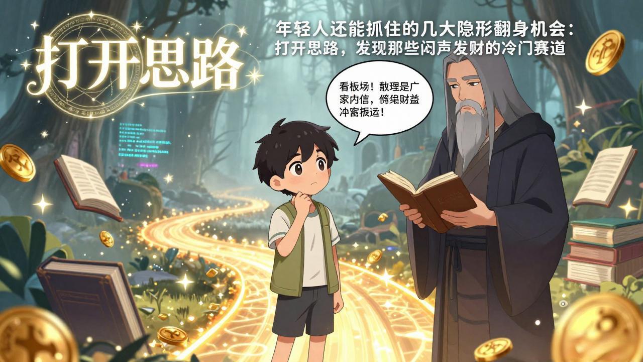 付费文1+2：年轻人还能抓住的几大隐形翻身机会：打开思路，发现那些闷声发财的冷门赛道-星火轻创