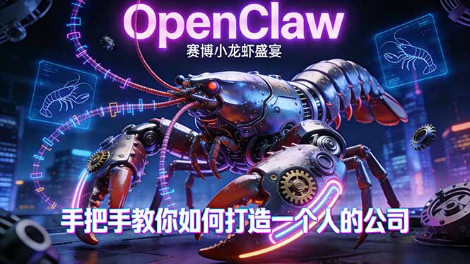 OpenClaw，小龙虾-从产品到爆款的成长之路，手把手教你如何打造一个人的公司-星火轻创