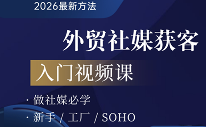 2026外贸社媒获客入门课-星火轻创