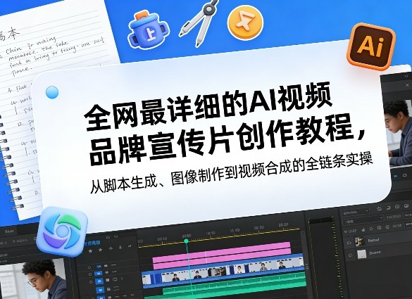 全网最详细的AI视频品牌宣传片创作教程，从脚本生成、图像制作到视频合成的全链条实操-星火轻创
