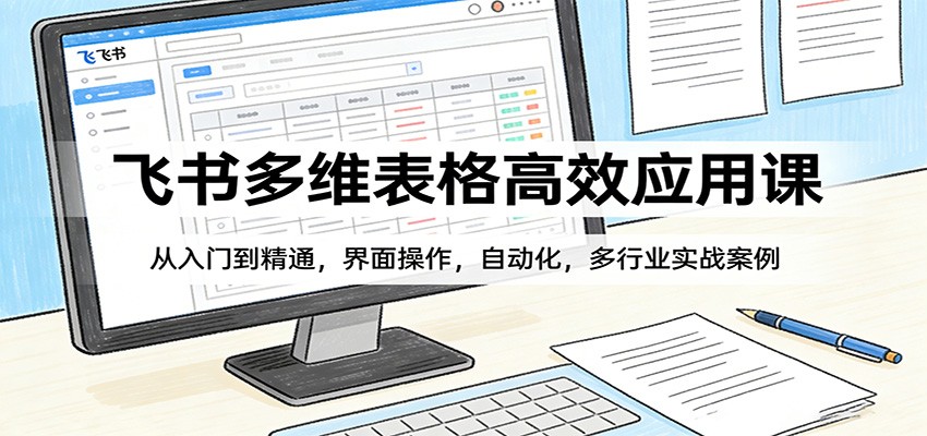 飞书多维表格高效应用课：从入门到精通，界面操作，自动化，多行业实战案例-星火轻创